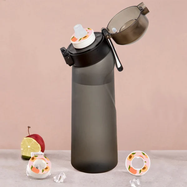 Flavored Water Bottle 650ml Sports Alr Up Drinking Bottle 8 Fruit Fragrance Pods Water Cup for Outdoor Camping Fitness Fashion 5