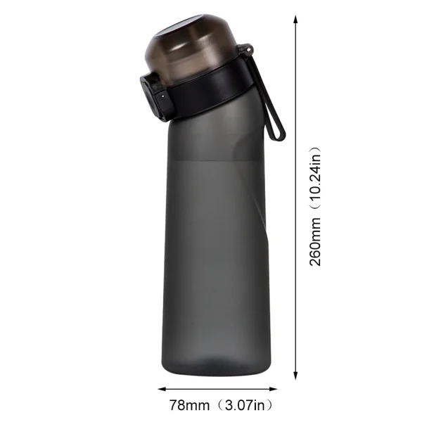 Flavored Water Bottle 650ml Sports Alr Up Drinking Bottle 8 Fruit Fragrance Pods Water Cup for Outdoor Camping Fitness Fashion 6