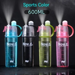 20.3oz Sports Water Bottle Portable Leakproof Spray Water Cup Durable BPA Free Plastic Drinking Jug Outdoor Travel Gym Drinkware 1