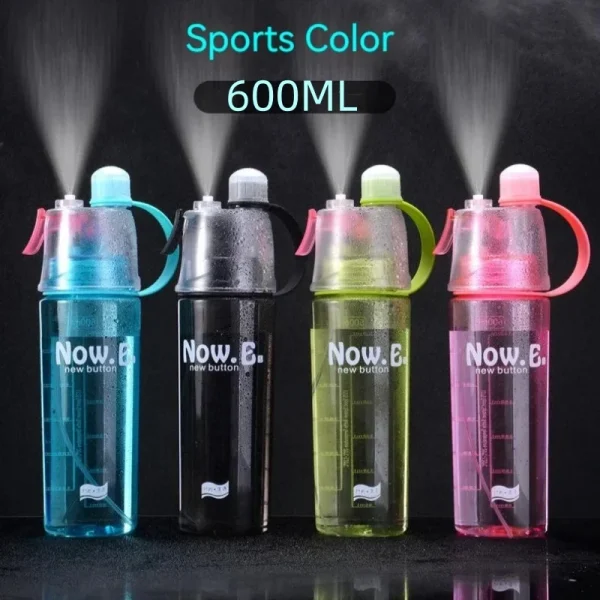 20.3oz Sports Water Bottle Portable Leakproof Spray Water Cup Durable BPA Free Plastic Drinking Jug Outdoor Travel Gym Drinkware 1