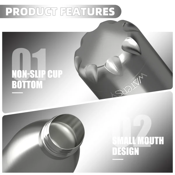 500ML Stainless Steel Thermal Bottle Double Wall Vacuum Flasks Office Home Coffee Insulated Cup Sports Water Bottle 2