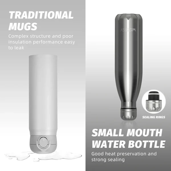 500ML Stainless Steel Thermal Bottle Double Wall Vacuum Flasks Office Home Coffee Insulated Cup Sports Water Bottle 6