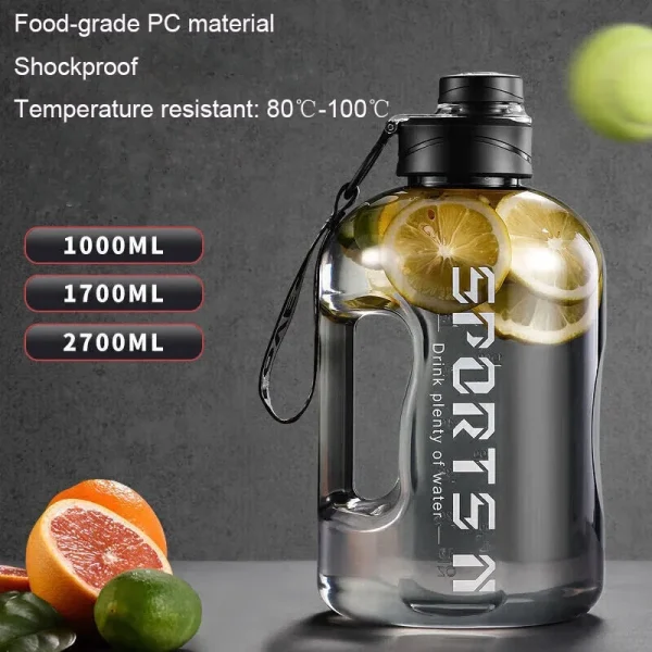 New Sports Water Cup Student Sports Fitness Super Large Capacity Water Cup High Temperature Resistant Summer Practical Fall 1