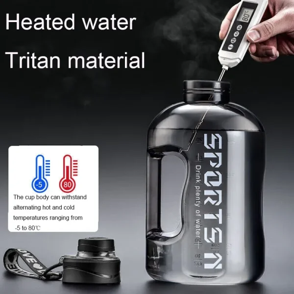 New Sports Water Cup Student Sports Fitness Super Large Capacity Water Cup High Temperature Resistant Summer Practical Fall 2