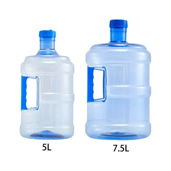 5L 7.5L Thickened PET Water Bottle Jug Reusable Portable Mineral Water Container Outdoor Car Storage Bucket Food Grade Dispenser 4