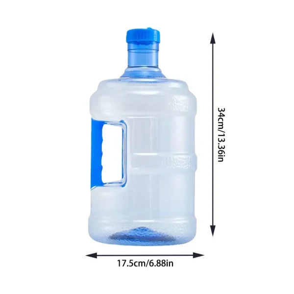 5L 7.5L Thickened PET Water Bottle Jug Reusable Portable Mineral Water Container Outdoor Car Storage Bucket Food Grade Dispenser 6