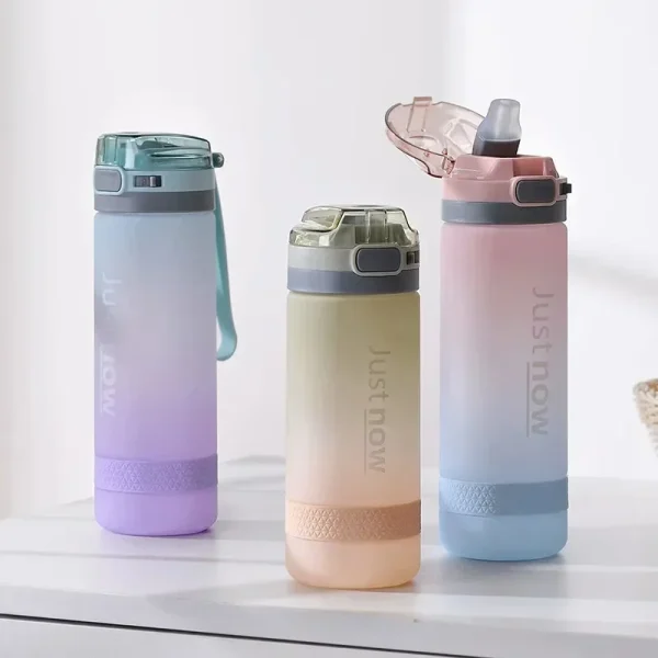 500ml Fashion Water Bottle with Straw BPA Free Portable Outdoor Sport Cute Drinking Plastic Bottles Eco-Friendly Mugs Drinkware 1