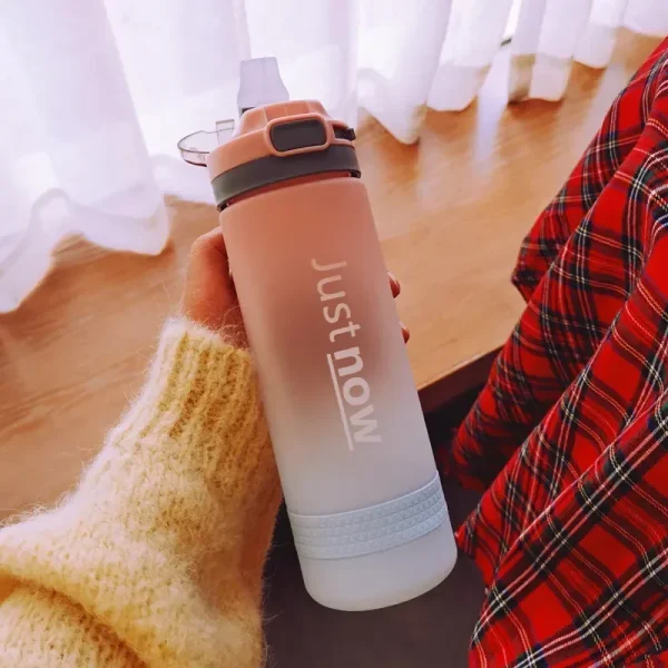 500ml Fashion Water Bottle with Straw BPA Free Portable Outdoor Sport Cute Drinking Plastic Bottles Eco-Friendly Mugs Drinkware 4