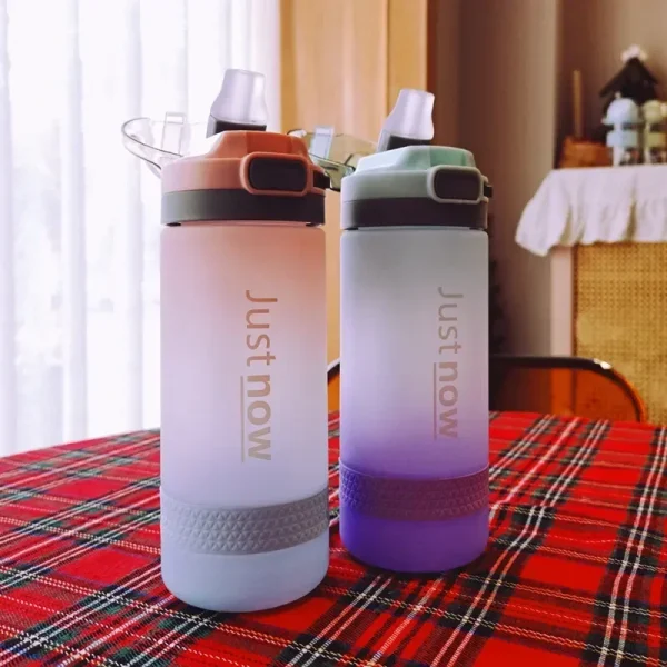 500ml Fashion Water Bottle with Straw BPA Free Portable Outdoor Sport Cute Drinking Plastic Bottles Eco-Friendly Mugs Drinkware 5