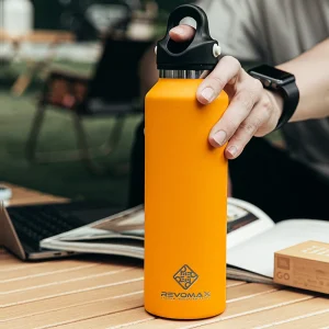 REVOMAX Large Capacity Stainless Steel Thermos Portable Vacuum Flask Insulated Tumbler With No Screw Lid Thermo Bottle 950ml 1