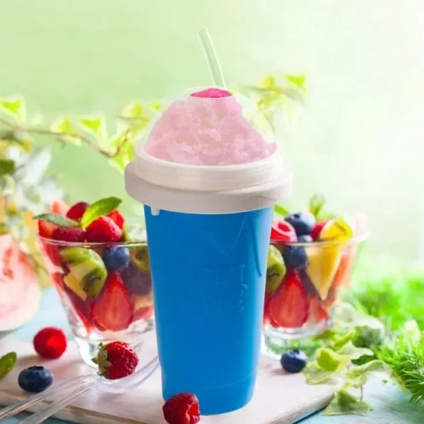 Smoothies Cup Ice Cream Maker Quick-Frozen Silicone Squeeze Cup DIY Milkshake Bottle Slushy Maker Water Bottle Cooling Cup 1