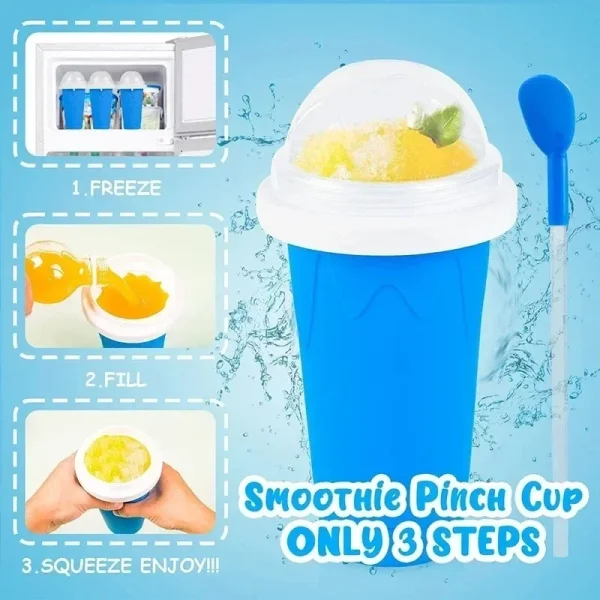 Smoothies Cup Ice Cream Maker Quick-Frozen Silicone Squeeze Cup DIY Milkshake Bottle Slushy Maker Water Bottle Cooling Cup 3