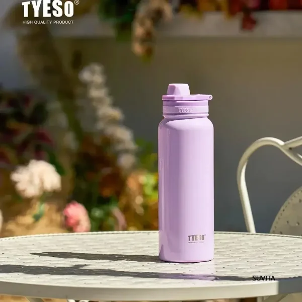 Tyeso Stainless Steel Thermal Water Bottle Portable Tumbler Sport Vacuum Flask Keeps Cold and Heat Thermal Mug Car Insulated Cup 5