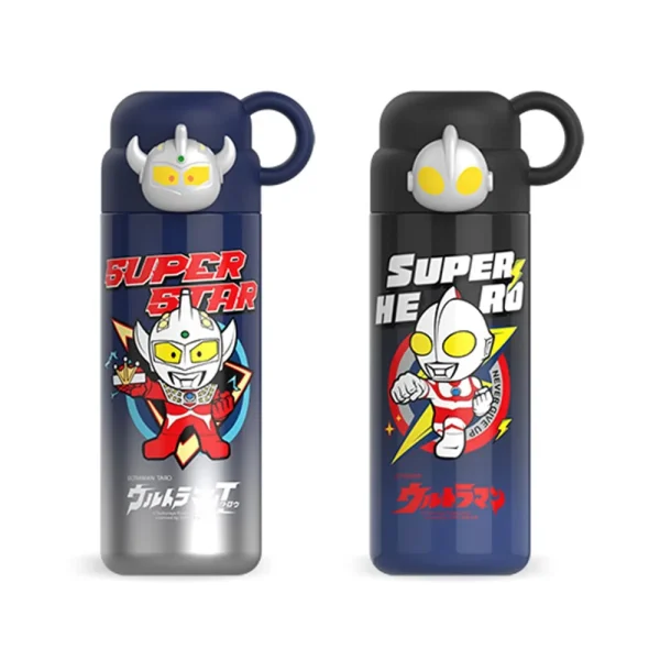 Ultraman Thermos Cup Ultraman/Ultra Seven with Lid Wide Mouth Stainless Steel Water Bottle Suitable for Cold and Hot Drinks 1