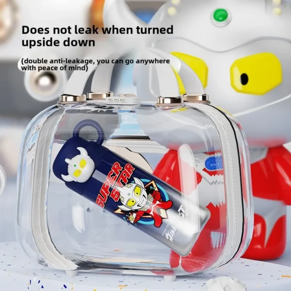 Ultraman Thermos Cup Ultraman/Ultra Seven with Lid Wide Mouth Stainless Steel Water Bottle Suitable for Cold and Hot Drinks 5