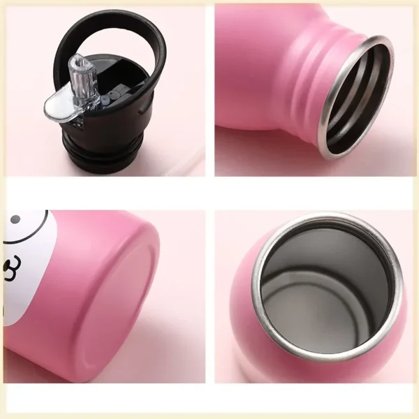 Stainless Steel Portable Cycling Camping Bottle Kettle Water Bottles for Kids Kawaii Drinkware Sport Bottle Cold Water Bottle 4