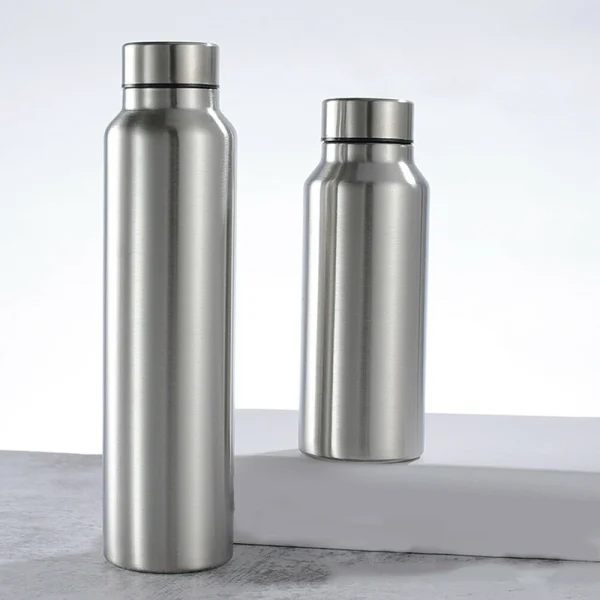 2021 650/1000ml Stainless Steel Sports Water Bottle Thermos Mug Leak_Proof Thermosmug Single Wall Vacuum Camping Gym Metal Flask 5