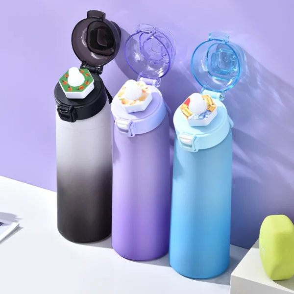 650ML Fruit Flavor Water Cup Leak-Proof with 7 Flavor Pods Fragrance Smelling Scent Up Water Bottle for Outdoor Sports Fitness 4