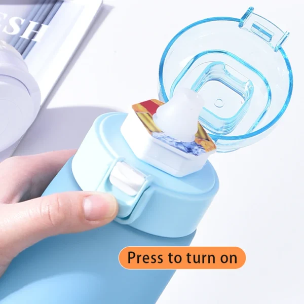 650ML Fruit Flavor Water Cup Leak-Proof with 7 Flavor Pods Fragrance Smelling Scent Up Water Bottle for Outdoor Sports Fitness 5