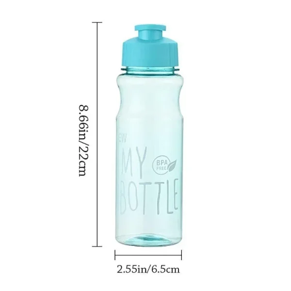 Gift Plastic Water Bottle Large Capacity Sports Kettle Wholesale Transparent Cold Water Cup Outdoor Portable 650ml 3