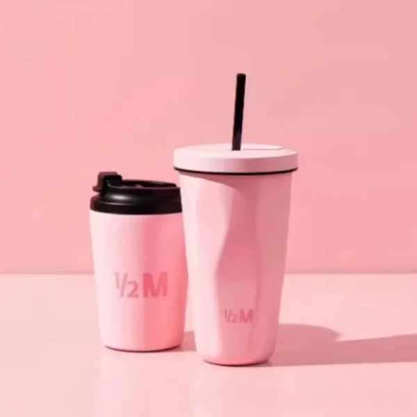 Wholesale coffee cup Insulated cup stainless steel coffee cup insulated water hot and cold＆ice drink leak proof cup 2