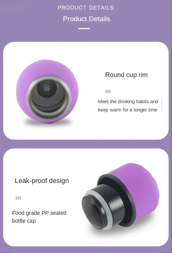 500/750/1000ml Double-Wall Insulated Vacuum Flask Stainless Steel Water Bottle BPA Free Thermos for Sport Water Bottles 5