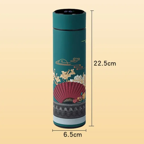 500ML Intelligent Stable Steel Thermos Bottle Temperature Display Water Bottle Vacuum Flares Coffee Cup Gifts Chinese Style 6