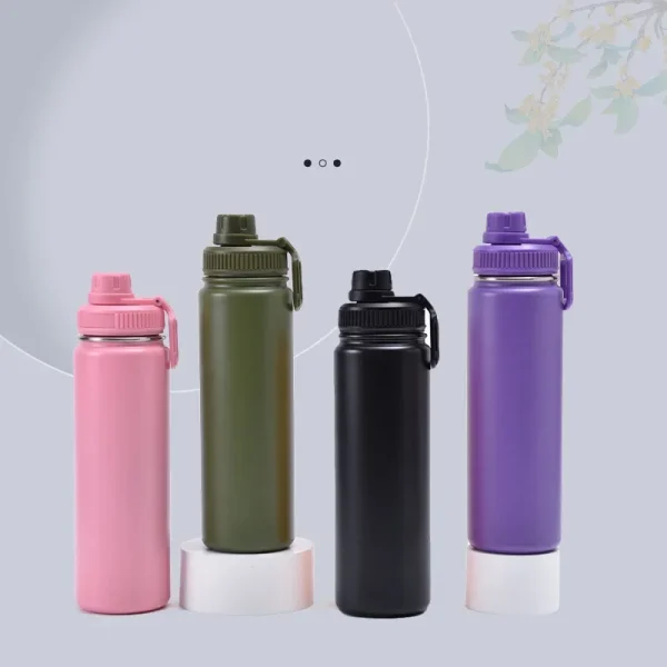 750ml Insulated Cup Stainless Steel Sports Bottle American Water Bottles with Lid Portable Vacuum Leakproof Outdoor Hiking Cups 2