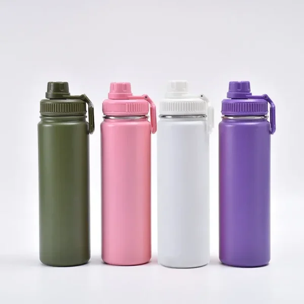 750ml Insulated Cup Stainless Steel Sports Bottle American Water Bottles with Lid Portable Vacuum Leakproof Outdoor Hiking Cups 3