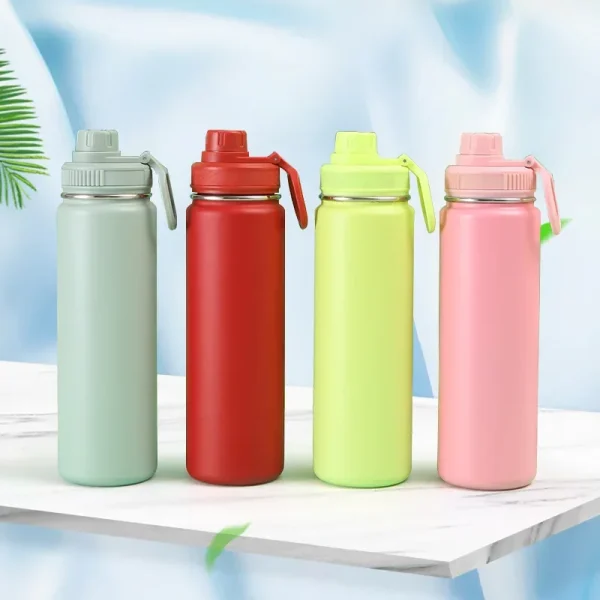 750ml Insulated Cup Stainless Steel Sports Bottle American Water Bottles with Lid Portable Vacuum Leakproof Outdoor Hiking Cups 4
