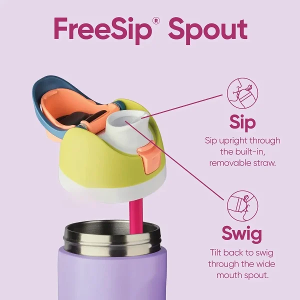 24 oz 32 oz OwalaMug Iced Water Bottle Thermal Flask with Straw Sports Thermoses Cup Thermo Tumbler Hot Coffee Mug BPA Free 6