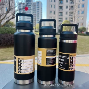 800ml 1100ml Large Capacity Water Bottle Stainless Steel Thermos Vacuum Insulated Flask Bottle Leakproof Sports Portable Tumbler 1