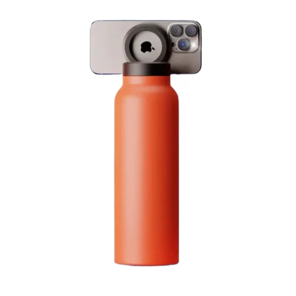 Warm Water Bottle – MagSafe Compatible Water Bottle with Phone Holder – Stainless Steel Water Bottle with Magnetic Phone Tripod 6