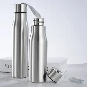500ml/1000ml Stainless Steel Sport Water Bottle Single-layer Rugged Water Cup Travel Camping Sports Drink Bottles Drinkware 1