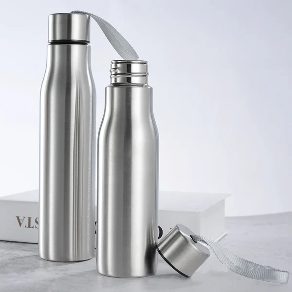 500ml/1000ml Stainless Steel Sport Water Bottle Single-layer Rugged Water Cup Travel Camping Sports Drink Bottles Drinkware 1