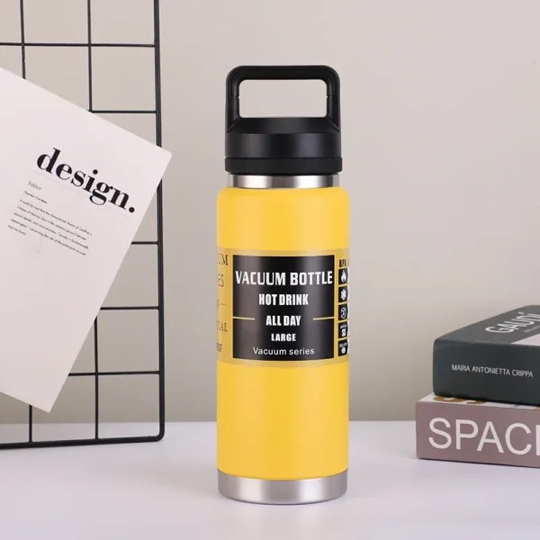 304 Stainless Steel Double Lid Thermos Cup Sports Water Bottle Gym Bottle Portable Vacuum Flask Travel Kettle Insulated Tumbler 3