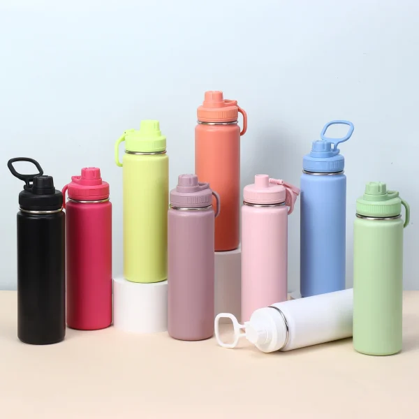 750ML Stainless Steel Thermos Cup Water Bottle Insulated Tumbler Portable Car Vacuum Flasks Outdoor Travel Drinkware Kettle 1