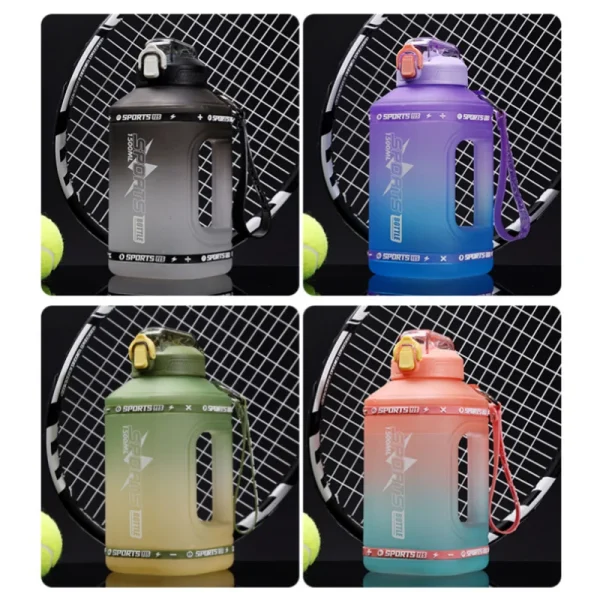 1.5L Sports Water Bottle Gym Cycling Cup with Hand Rope Portable Large Capacity Water Bottle For Fitness Camping Water Kettle 6