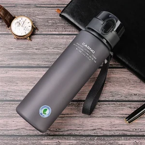 NEW Leakproof Sports Water Bottle High Quality Travel Outdoor Camping Fishing Hiking Portable My Favorite Beverage Bottle 560ml 1