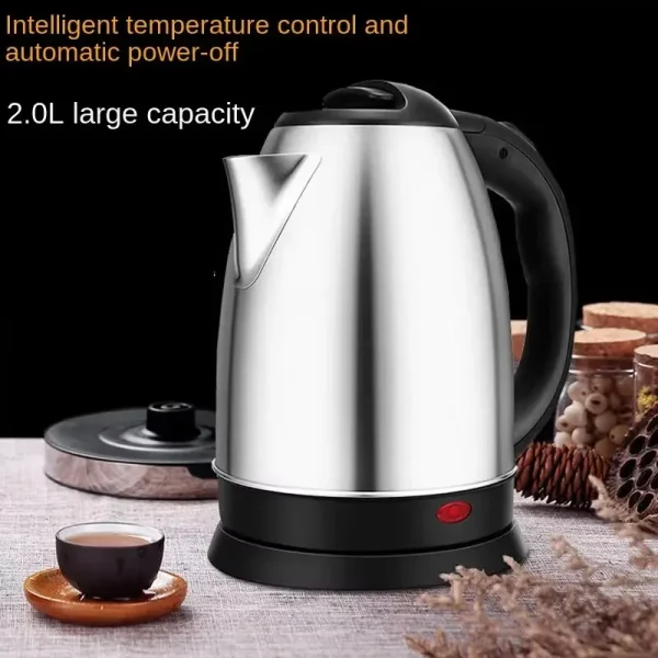 Electric Kettle 2L Hot Water Kettle Stainless Steel Electric Teapot Coffee Tea Beverage Boiler Electric Water Heater 220v/230v 3