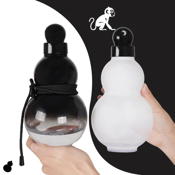 950ML Gourd Shaped Water Bottle Sports Plastic Drink bottle with Carry Strap Direct Drink for Hiking Camp 1