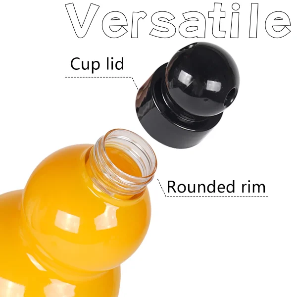 950ML Gourd Shaped Water Bottle Sports Plastic Drink bottle with Carry Strap Direct Drink for Hiking Camp 3