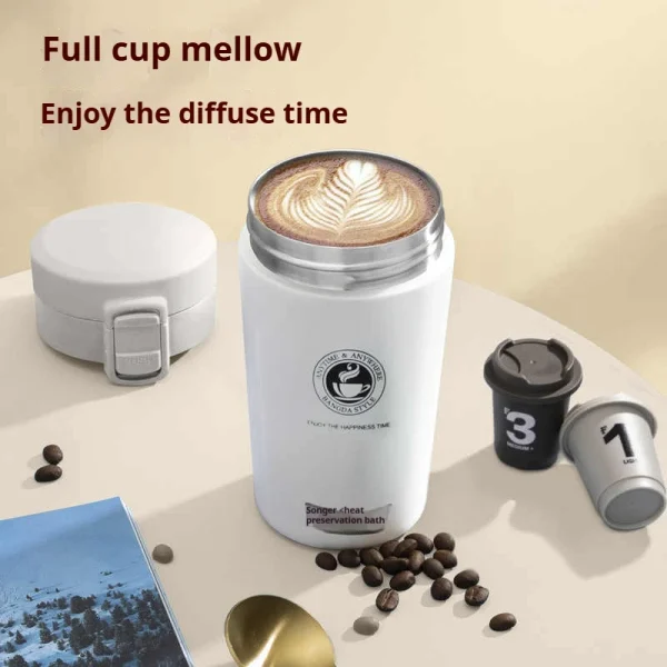 380/510ML Coffee Cup Stainless Steel Thermo Bottle Car Thermal Cup Outdoor Sports Vacuum Flask Keeps Cold and Heat Thermal Mug 5