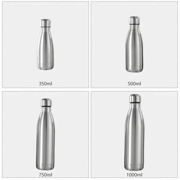Stainless Steel Water Bottle Drink Bottle for Cycling Sport Travel Cups Leakproof Portable Water Bottles 500 750 1000ml Gym Cup 6