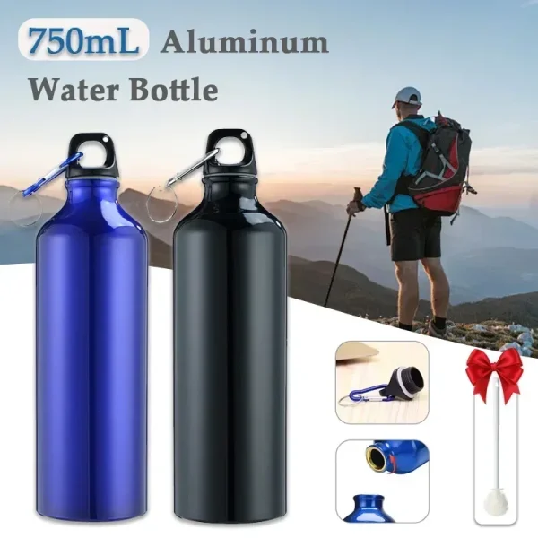 1-3PCS Aluminum Water Bottle Large Capacity Leakproof Sports Drinkware for Gym Outdoor Hiking Camping Sports Water Bottle 2