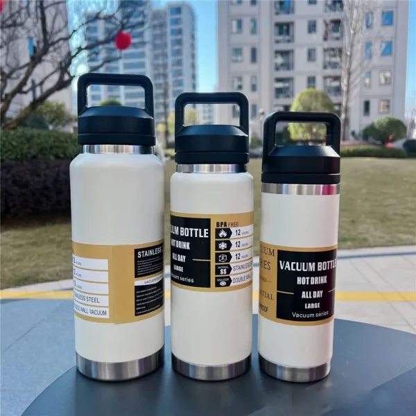 800ml 1100ml Large Capacity Water Bottle Stainless Steel Thermos Vacuum Insulated Flask Bottle Leakproof Sports Portable Tumbler 1