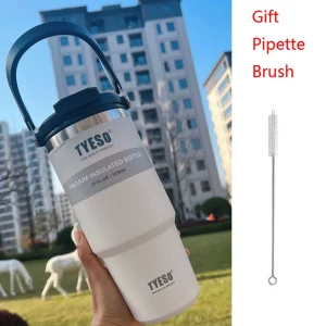 Tyeso Stainless Steel Coffee Cup Cold And Hot Double-layer Insulated Cup Tumbler Thermo Water Bottle Car Travel Mug Vacuum Flask 1