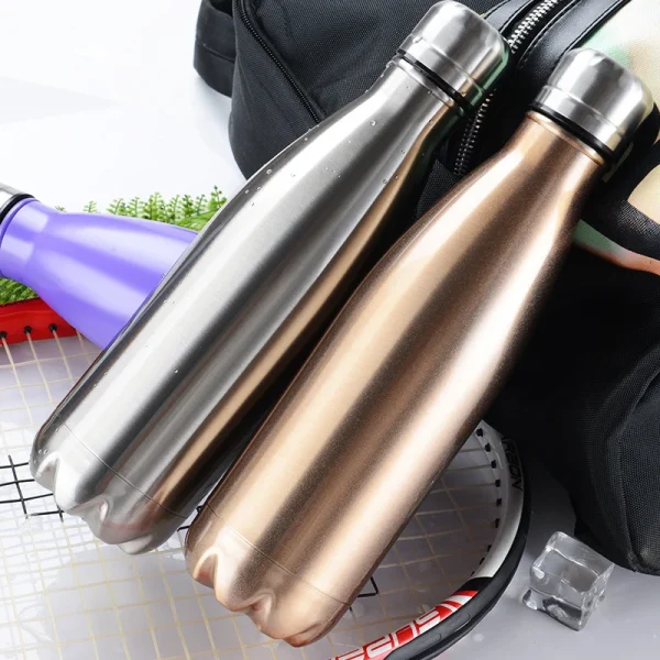 750/500ml Solid Insulated Bottle Stainless Steel Jug with Lid Large Capacity Ice Coffee Cup Portable Travel Home Summer Gift 4