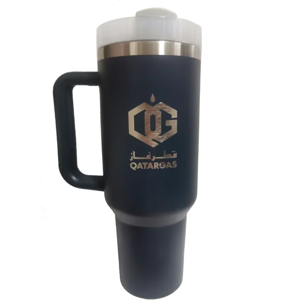 40 oz Tumbler with Handle Lid Straw 40oz Stainless Steel Water Bottle Vacuum Thermos Cup Travel Car Coffee Mug Cap for Stanley 6