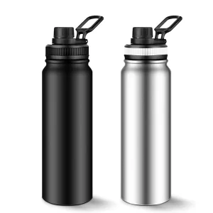 UPORS Stainless Steel Sport Water Bottle 600ml/800ml Large Capacity Double Wall Vacuum Insulated Tumbler Portable Thermos Bottle 1